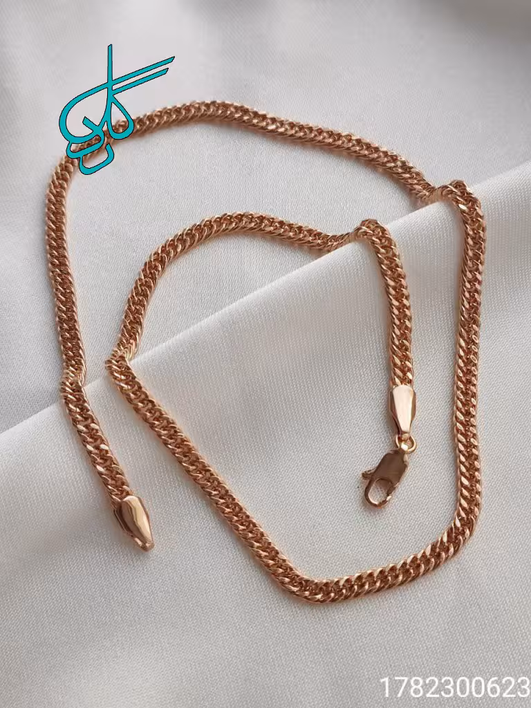خرید زنجیر کارتیر ژوپینگ رنگ ثابت ضد حساسیت آبکاری شده کیفیت عالی کد 1415047 - ردگل