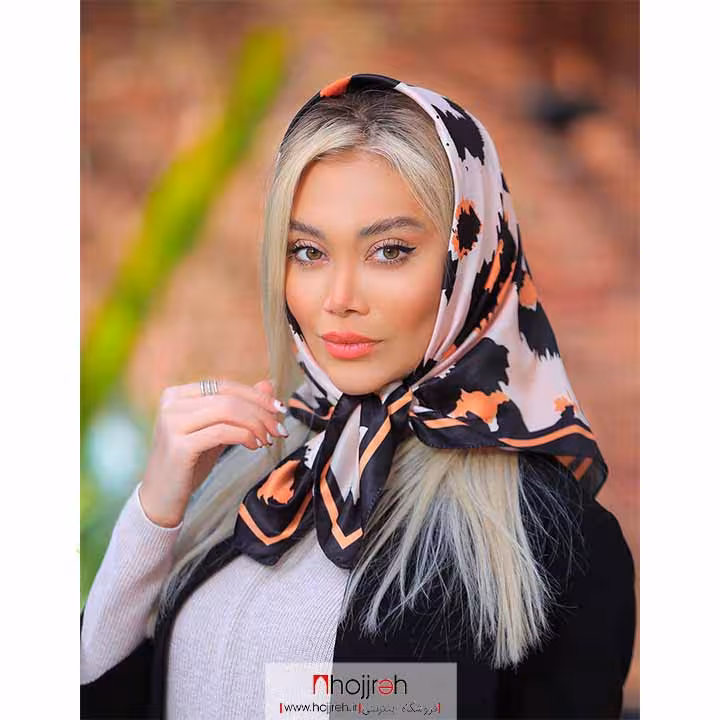 اطلاعات ، قیمت و خرید مینی اسکارف ابریشم تویل کد D194