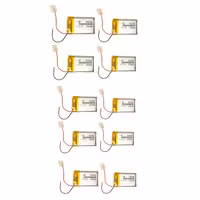 باتری لیتیومی مدل DM-402030 ظرفیت 300 میلی‌آمپر ساعت بسته 10 عددی