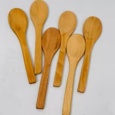 قاشق 6 تایی ادویه چوبی