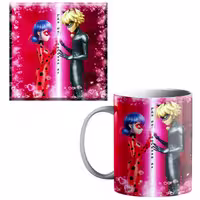 خرید ماگ-لیوان  دختر کفشدوزکی کد 3000 بدون زیر لیوانی