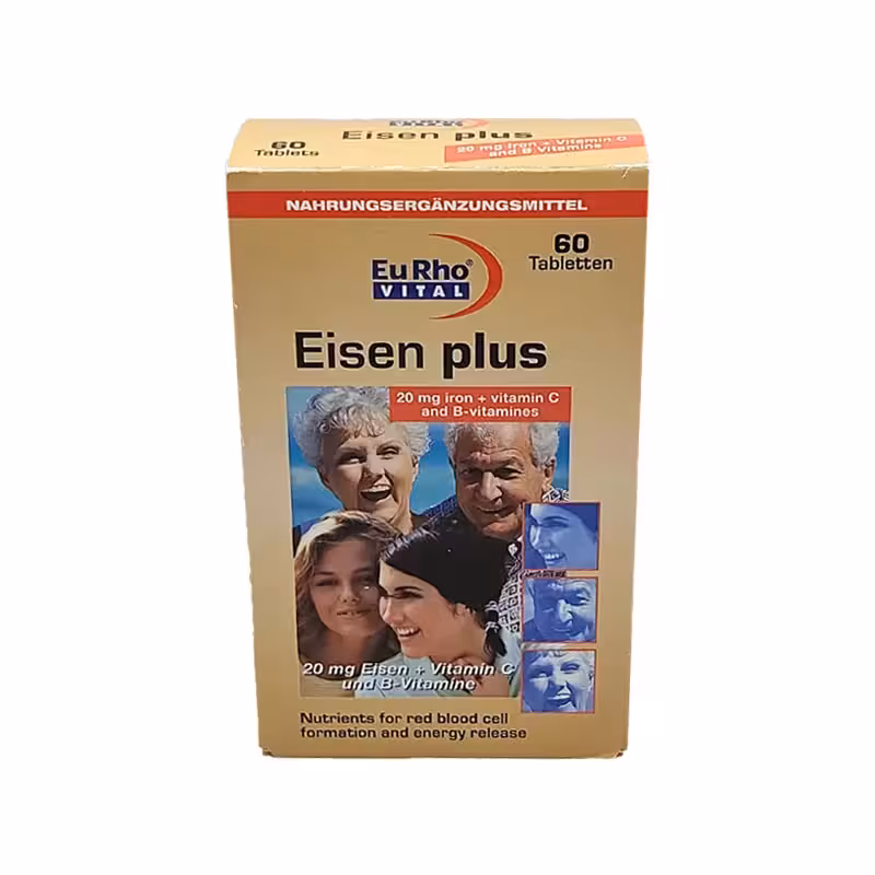 قرص آیزن پلاس یوروویتال 60 عدد