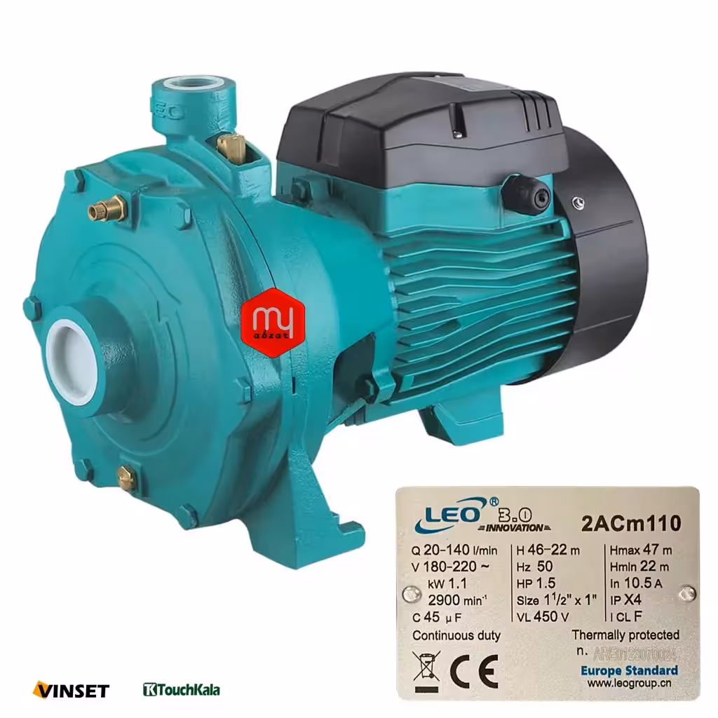 پمپ اب 1.5 اسب دو پروانه لئو LEO مدل 2ACm110