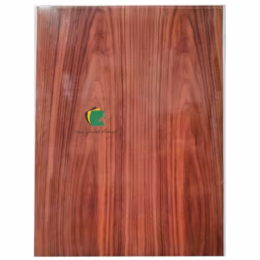 مقوا متالایز آینه ای مدل متالایز طرح چوب تیره 100x70 سانت