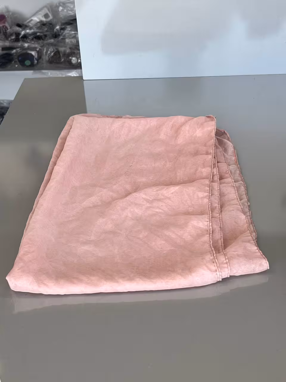 شال تابستانی زنانه مینیمال رنگ صورتی پاستلی 🌸