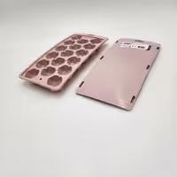 قالب یخ پلاستیکی درب دار صورتی رنگ مدل slide Ice Cube Tray برند تیتیز پلاستیک ترکیه _ شناسه کالا : AP_9002