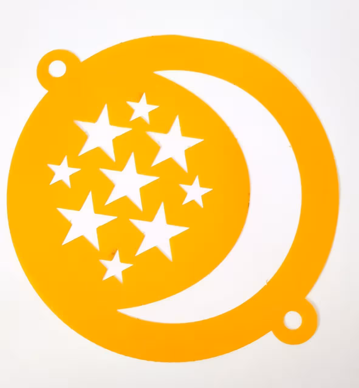 شابلون روی کیک ماه و ستاره