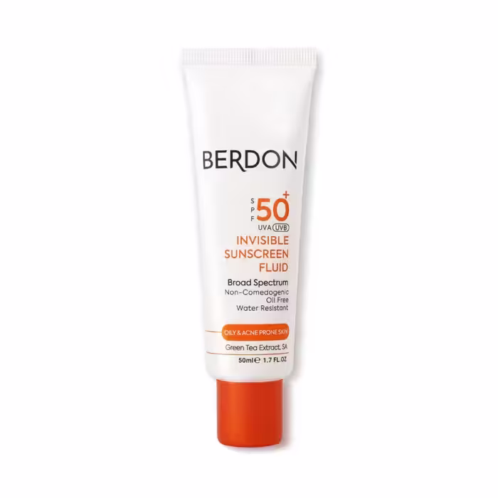 فلوئید ضد آفتاب بی رنگ SPF50 پوست چرب بردون