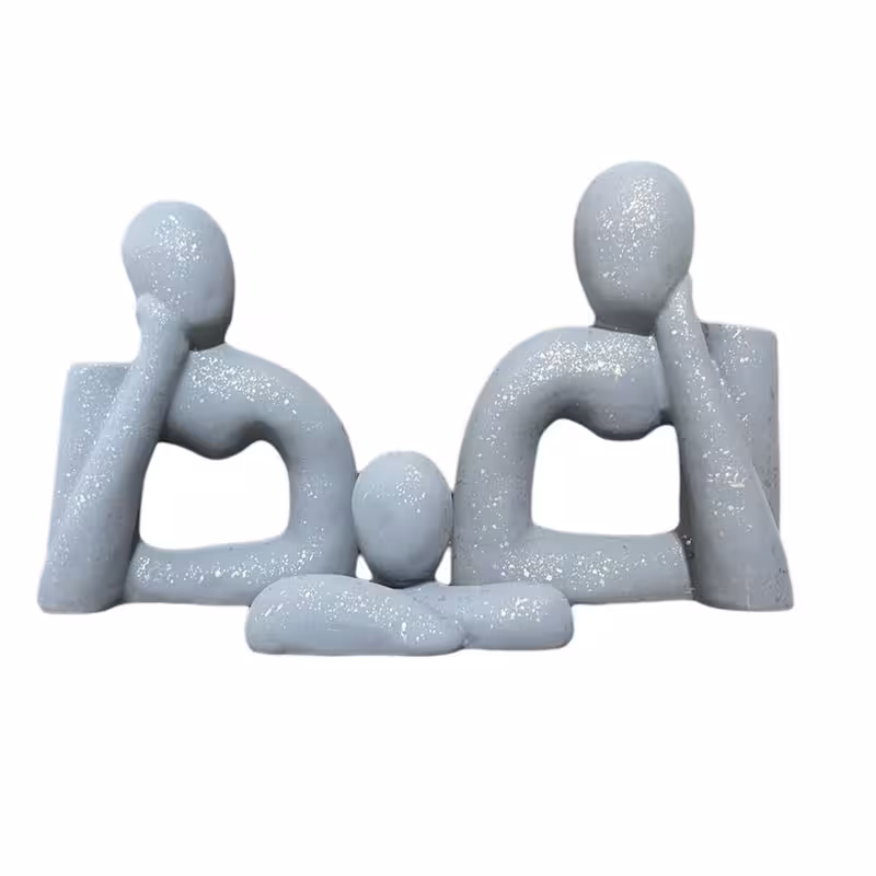 مجسمه مدل خانواده کد b70 مجموعه 3 عددی