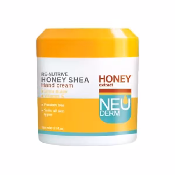 کرم دست کاسه ای با عصاره عسل نئودرم RE-NUTRIVE HONEY SHEA HAND CREAM NEUDERM