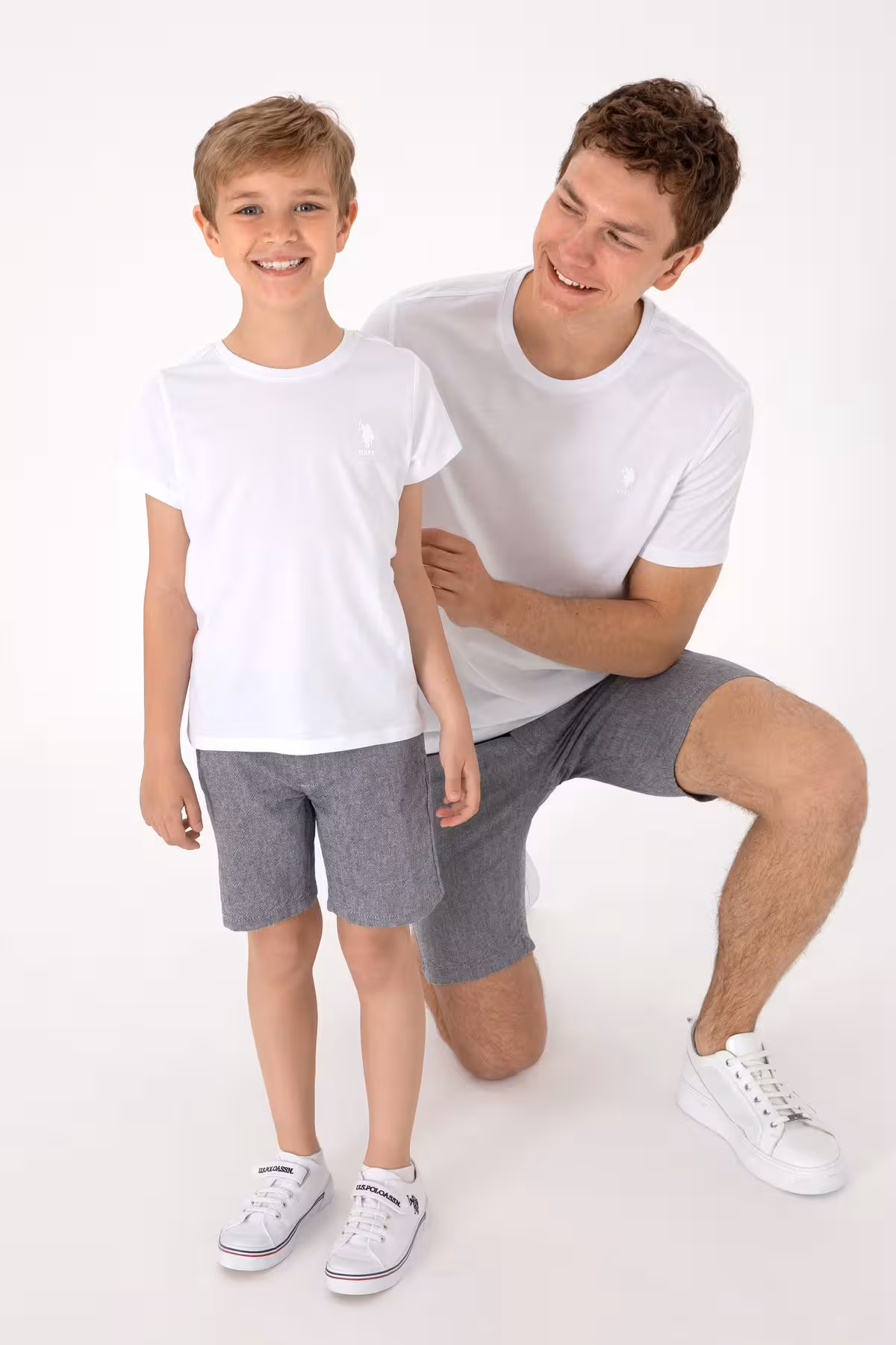 تی شرت مردانه یقه دوچرخه مناسب مردان پایه سفید US Polo Assn