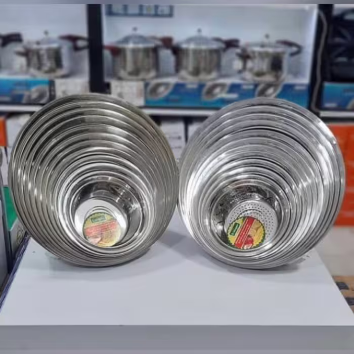 ست آبکش و لگن استیل 22 پارچه یونیک (اصل)