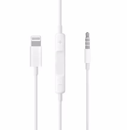 کابل تبدیل لایتنینگ به جک 3.5 AUX Audio مدل MH021 به طول 1 متر