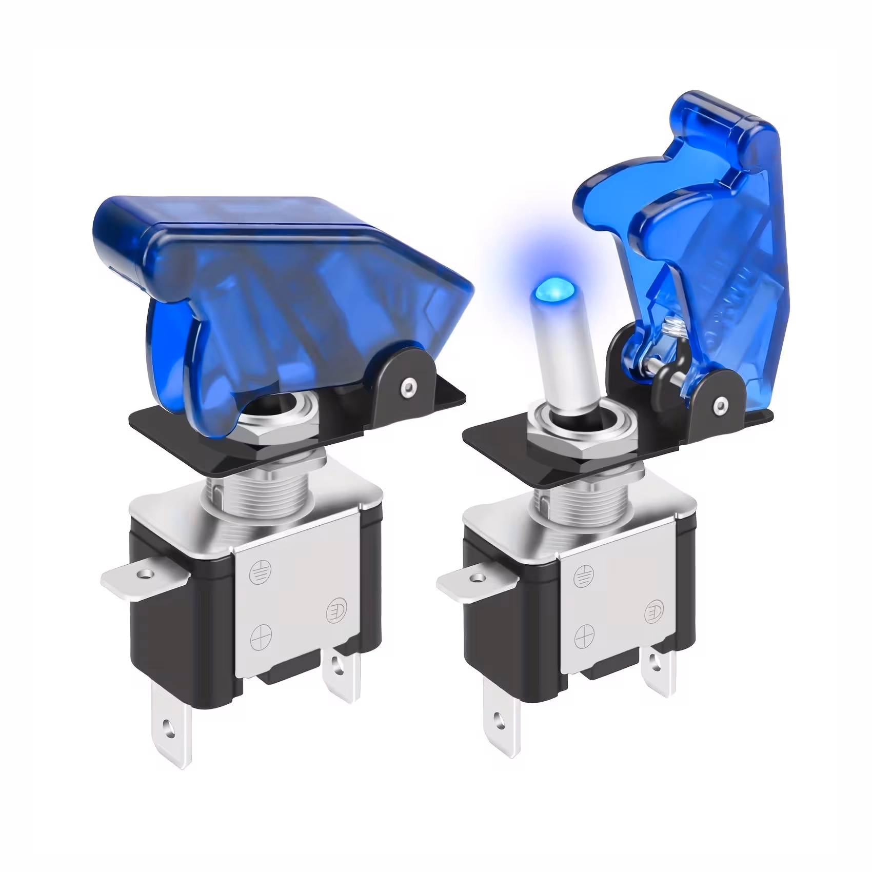 کلید خلبانی محافظ دار 20 آمپر چراغ آبی