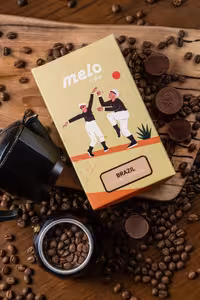 قهوه ملو مدل  برزیل 50 درصد عربیکا 50 درصد روبوستا (250 گرمی)