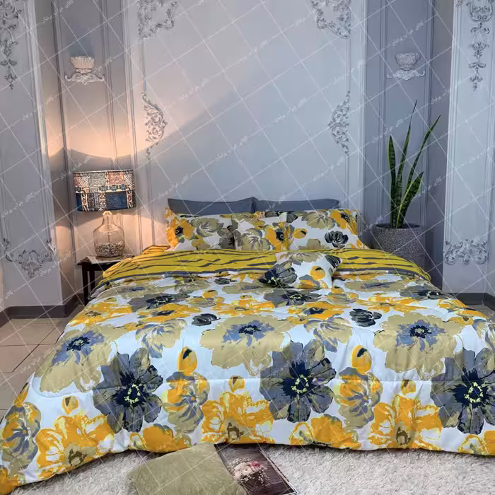 روتختی زرد گلدار کد 846