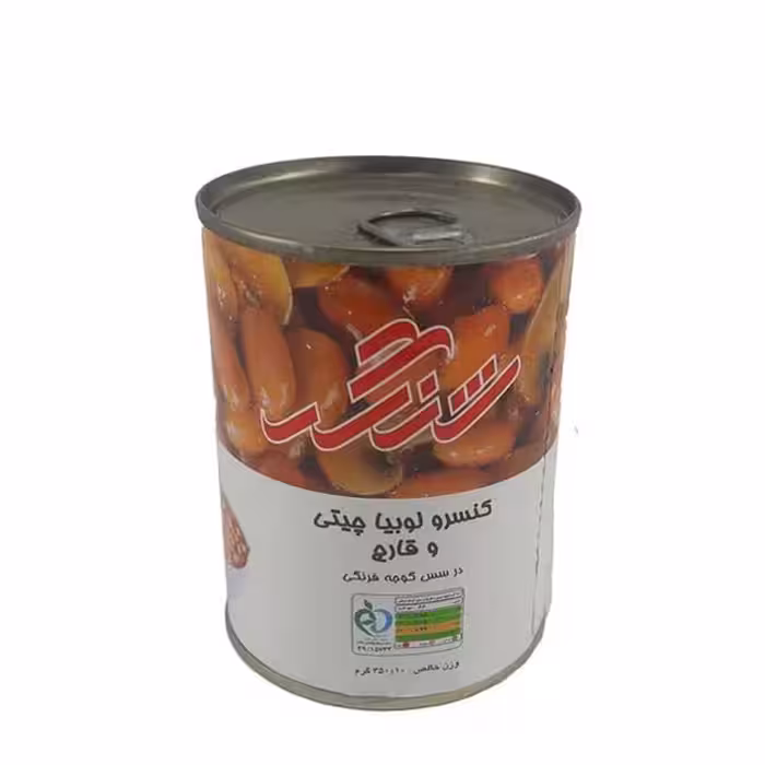 کنسرو لوبیا با قارچ شنگر 350 گرمی