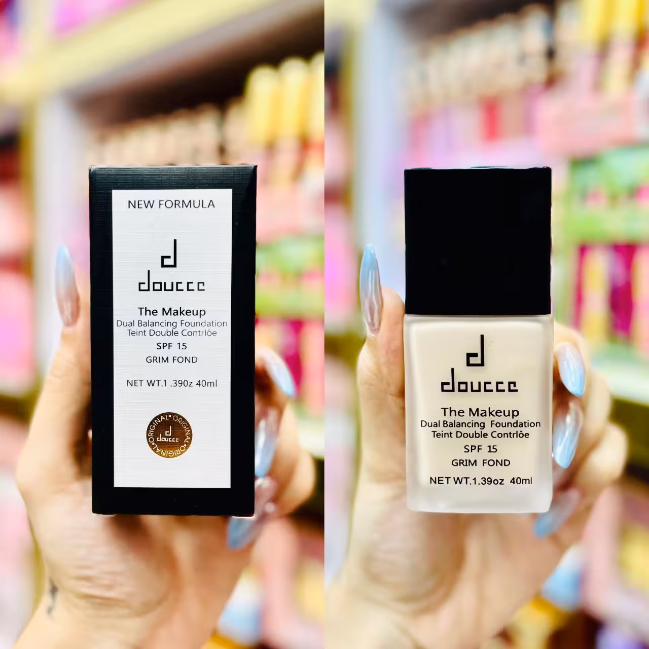 کرم پودر دوسه DOUCCE شیشه تخت(غیراصل)12عددی