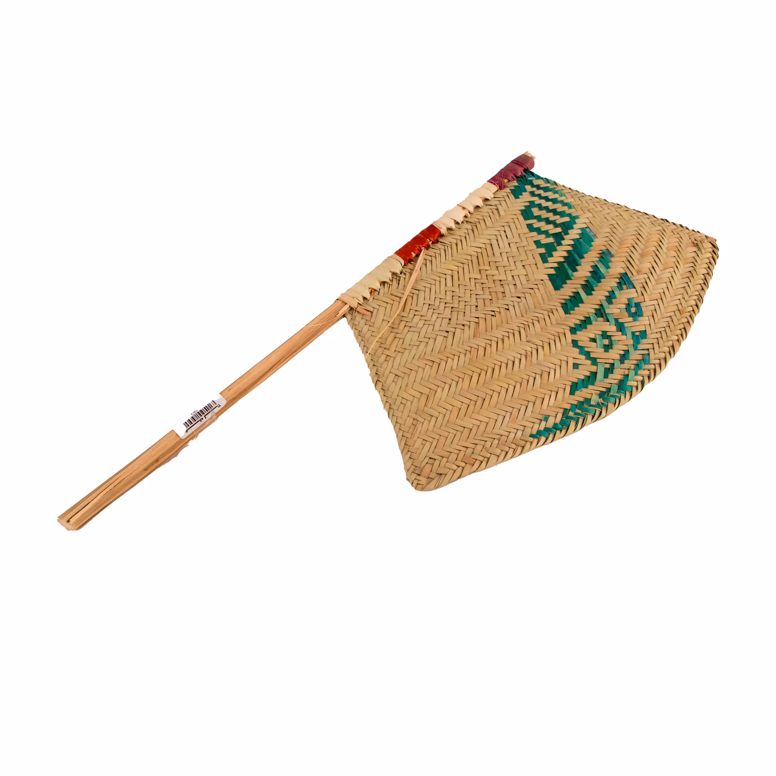 بادبزن دستی حصیری سایز کوچک کد 2084