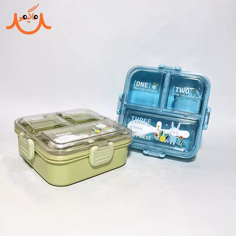 ظرف غذا فانتزی واشر دار طرح خرگوش