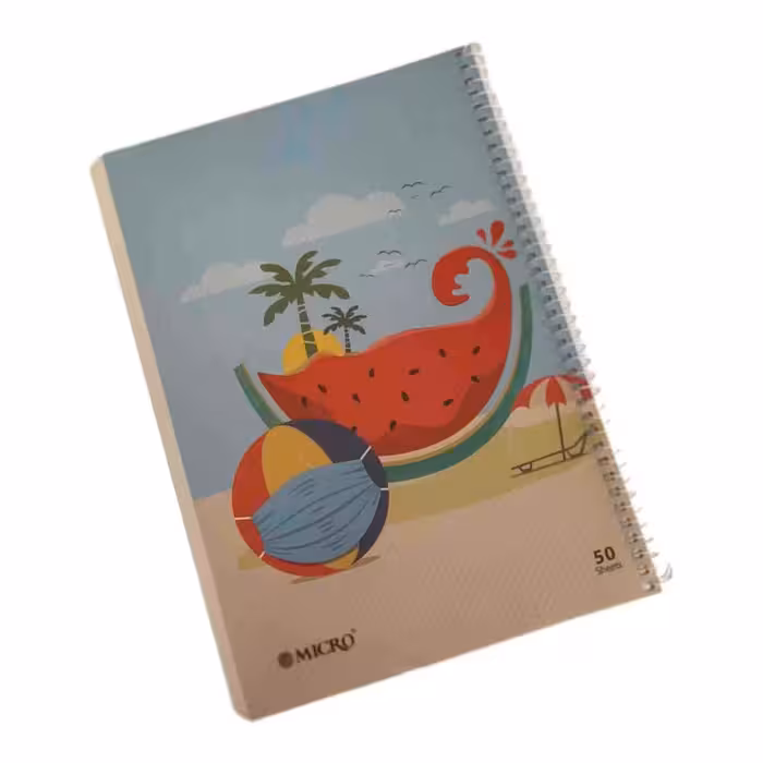 دفتر50برگ سیمی طلقی میکرو