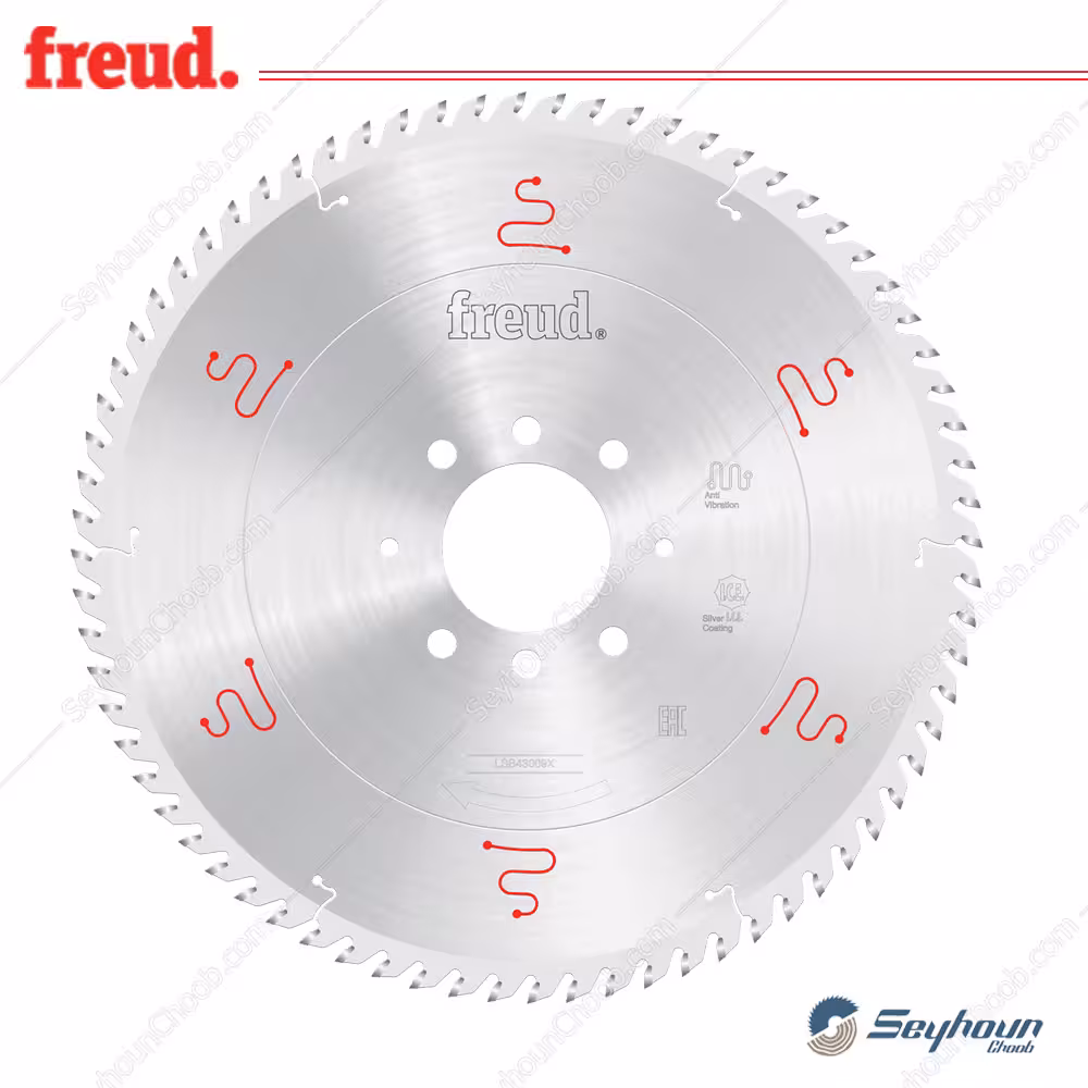 تیغ اره الماسه پانل بر قطر 43 سانتی متر 72 دندانه فرود مدل FREUD LSB43009