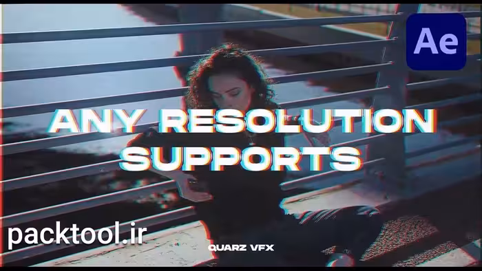 دانلود پروژه آماده ترانزیشن های ضروری برای افتر افکت Essential Glitch Transitions for After Effects - پک تول