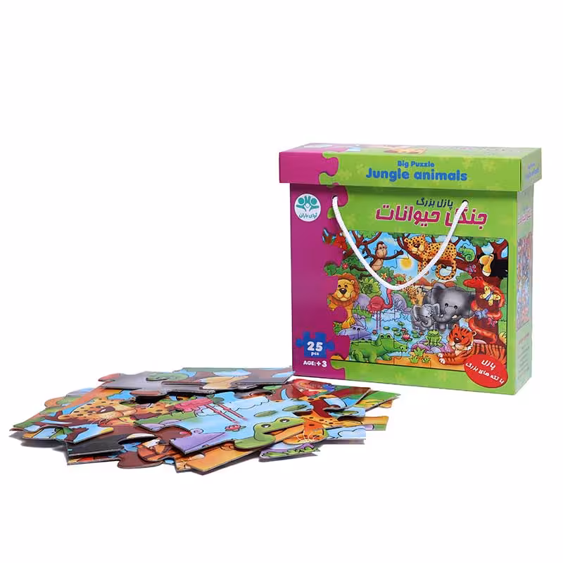 پازل بزرگ جنگل حيوانات آوای باران