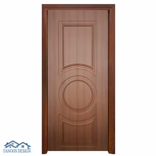 درب اتاق خواب روکش PVC با ابزار دایره‌ای کد 1466