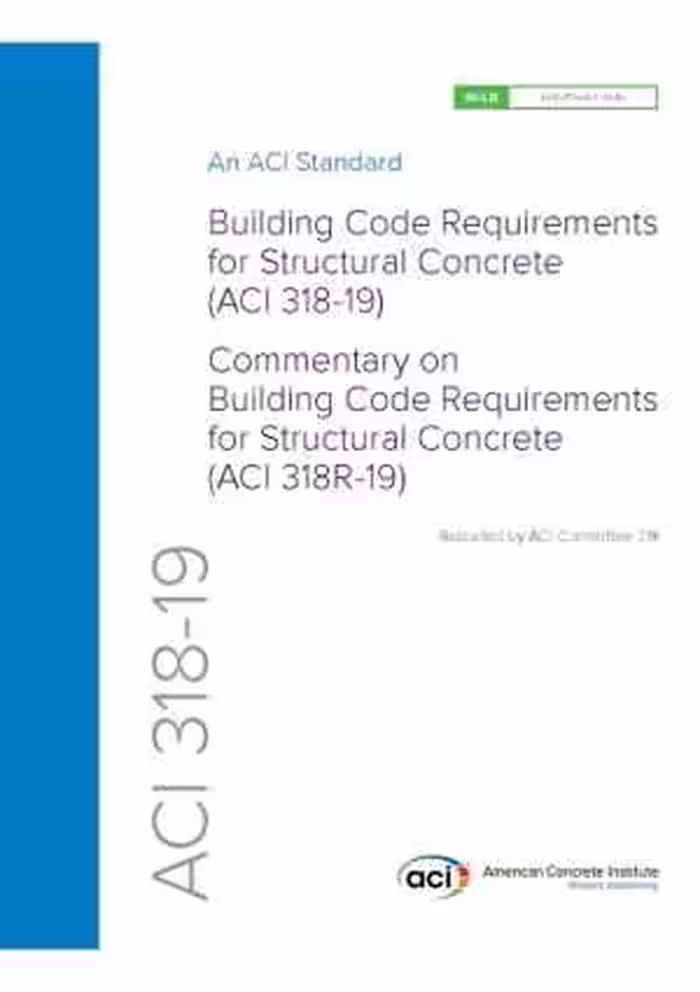 [PDF] دانلود کتاب ACI 318-19, Building Code Requirements And Commentary For Structural Concrete, 19th ed, 2019