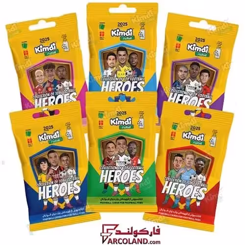 کیمدی کارت فوتبال هیرو مدل Heroes 2025 بسته 6 عددی