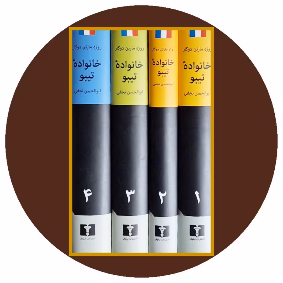 کتاب خانواده تیبو (4 جلدی) - خرید با تخفیف چهل درصد از کتاب دایره قهوه ای