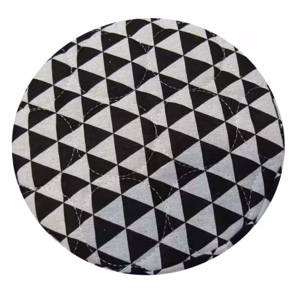 لینوود دم کنی طرح مثلثی سفید-مشکی بزرگ