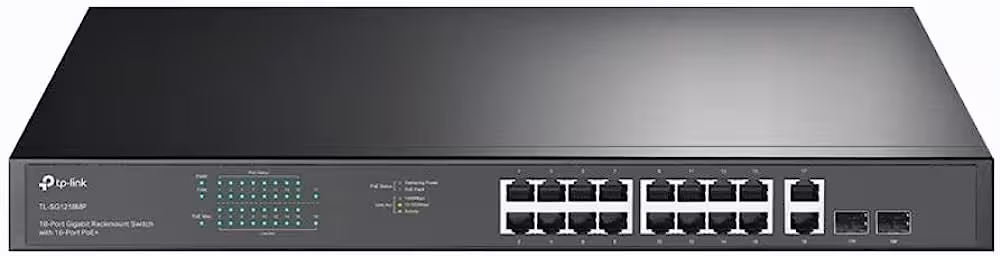 سوییچ 18 پورت گیگابایتی poe 18  TL-SG1218MPپورت - تکنو لینک 148
