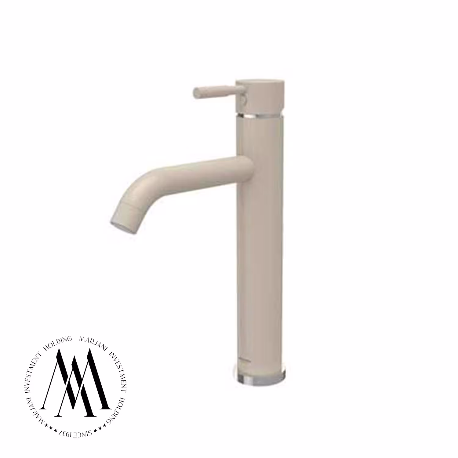 شیر روشویی شودر مدل مارینو پایه بلند (شیری کروم)