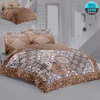 سرویس لحاف روتختی 2 نفره چاپی تنسل برند ترکاز(Turkaz) کد 2098