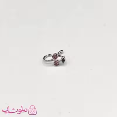 پیرسینگ بینی یا گوش طرح گیلاس نگیندار بدون نیاز به سوراخ کد 658