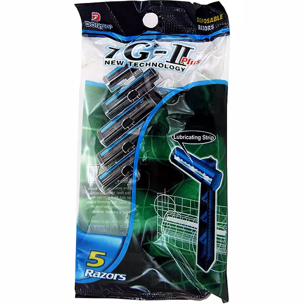 خرید تیغ دو لبه دورکو DORCO مدل TG-II Plus بسته 5 عددی