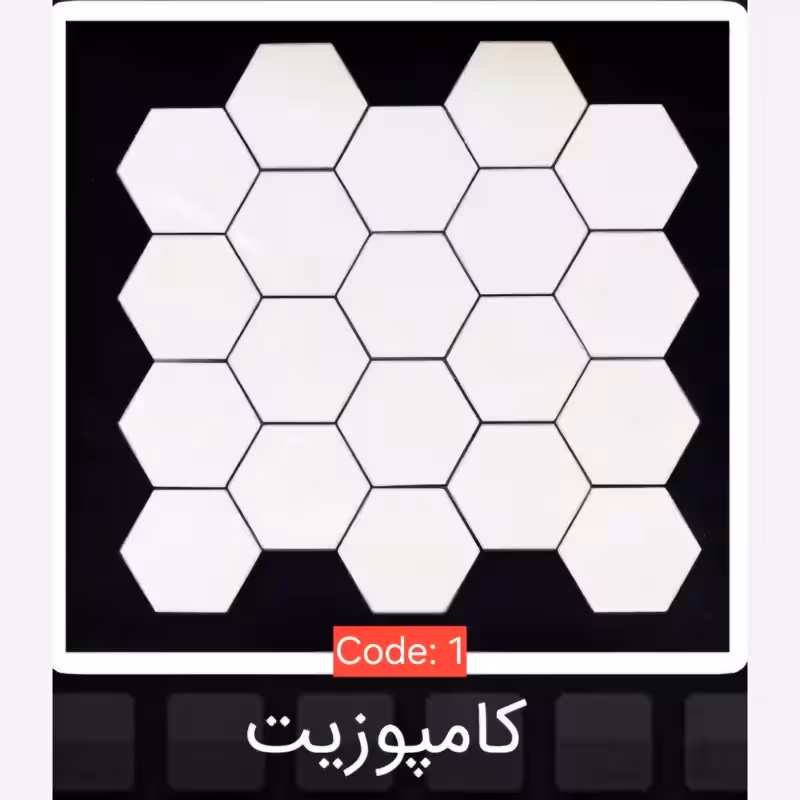 2طرح تایل بین کابینتی کامپوزیت ابعاد30در30 cm، پشت چسبدار،نسوز و ضدآب (پس کرایه)