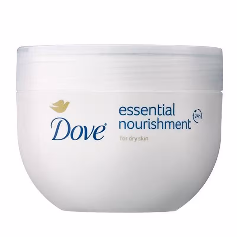 کرم کاسه ای دست و بدن مدل essential nourishment مخصوص پوست های خشک داو حجم 300 میل