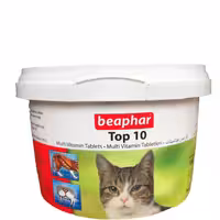 قرص مولتی ویتامین گربه بیفار مدل TOP 10 بسته 180 عددی