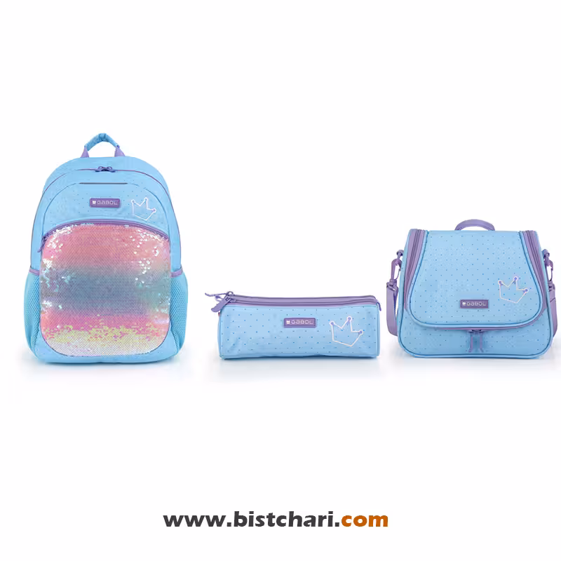 ست کوله پشتی سایز 31 ،کیف غذا و جامدادی مدل Fantasy برند گابل Gabol