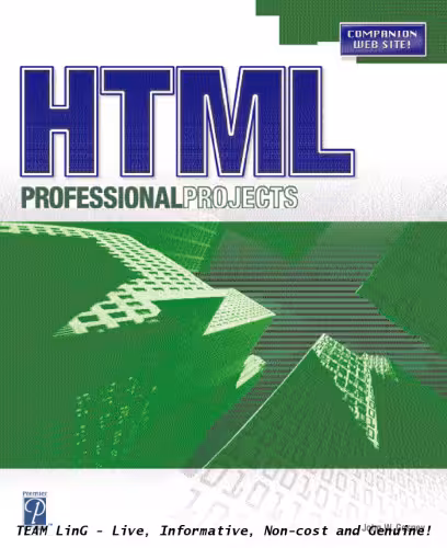 خرید و دانلود نسخه کامل کتاب HTML Professional Projects