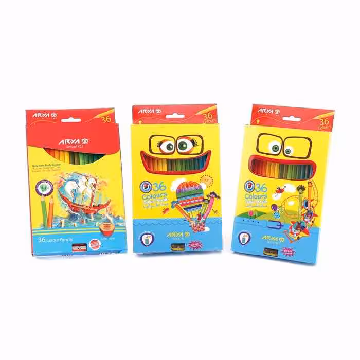 مدادرنگی36رنگ جعبه مقوایی آریا کد3018ـ 3099*80عدد*