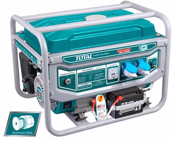 ژنراتور بنزینی Total، مدل TP130005-1، توان 3.0 کیلووات (7 اسب بخار)