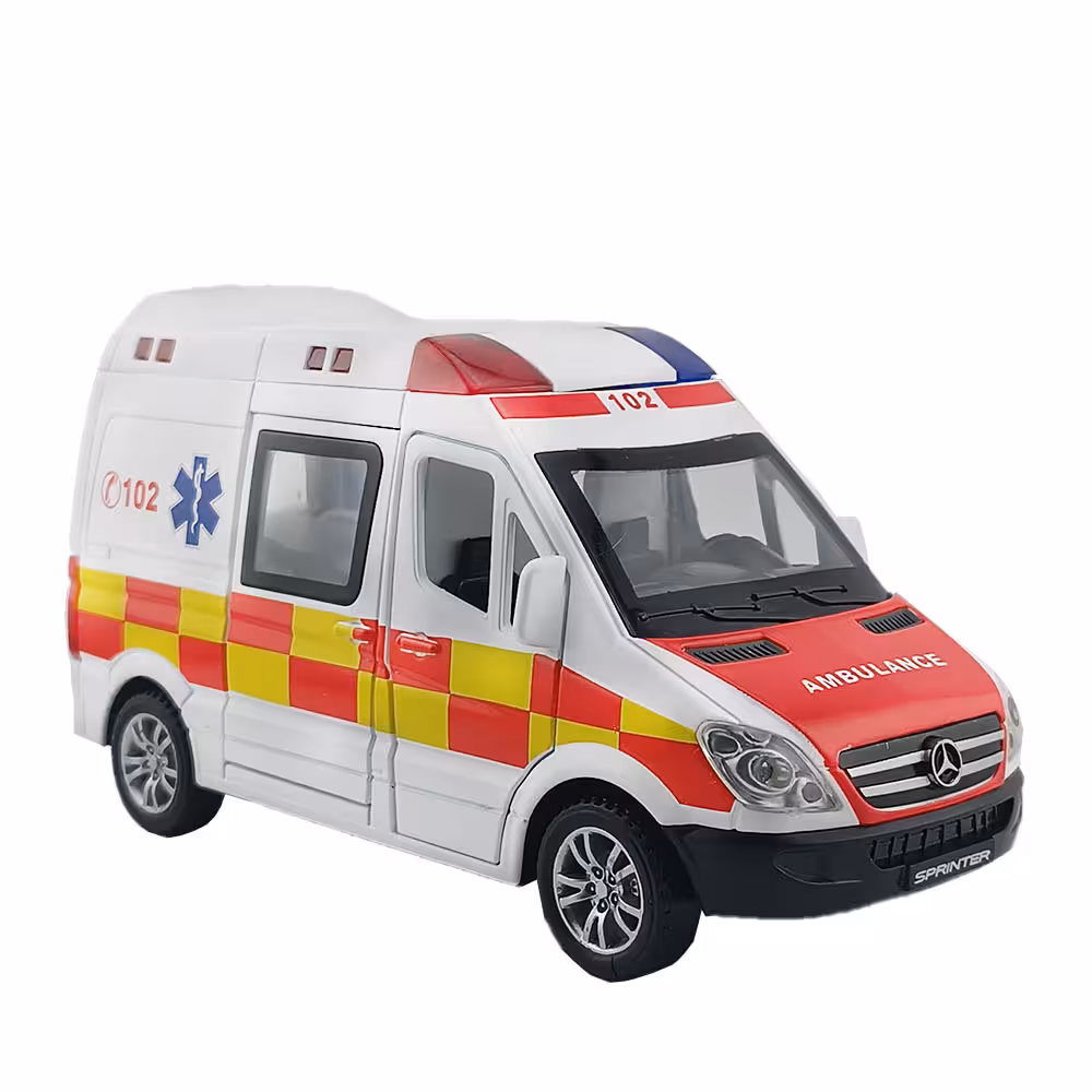 ماشین بازی آمبولانس بنز اسپرینتر 1:32 بهمراه برانکارد