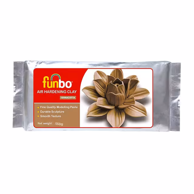 خاک رس فانبو مدل سخت کننده هوا 500 گرمی رنگ سفید