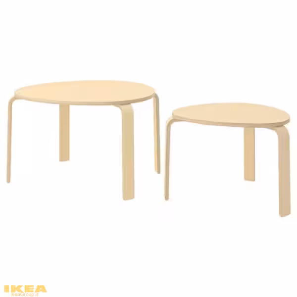 میز ست 2 تایی روکش توس مدل SVALSTA | برند ایکیا | ارسال 30 روز کاری