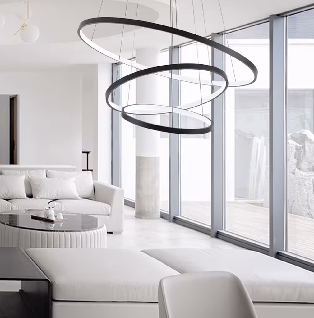لوستر سه حلقه مدرن