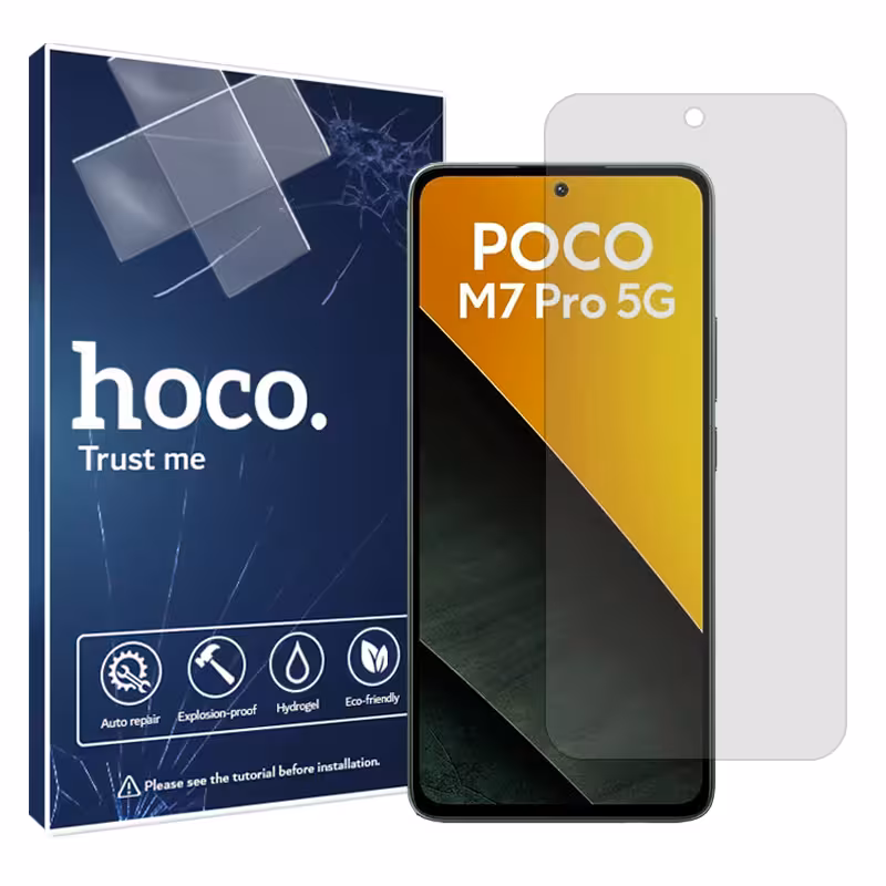 گلس شیائومی Poco M7 Pro 5G مدل هیدروژلی شفاف برند هوکو کد S